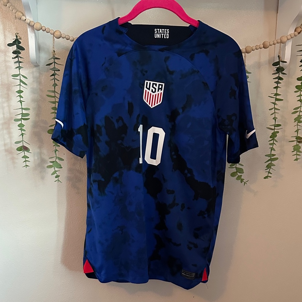 USA 22/23 Away Nike Vapor Soccer Jersey Size Youth XL Pulisic #10